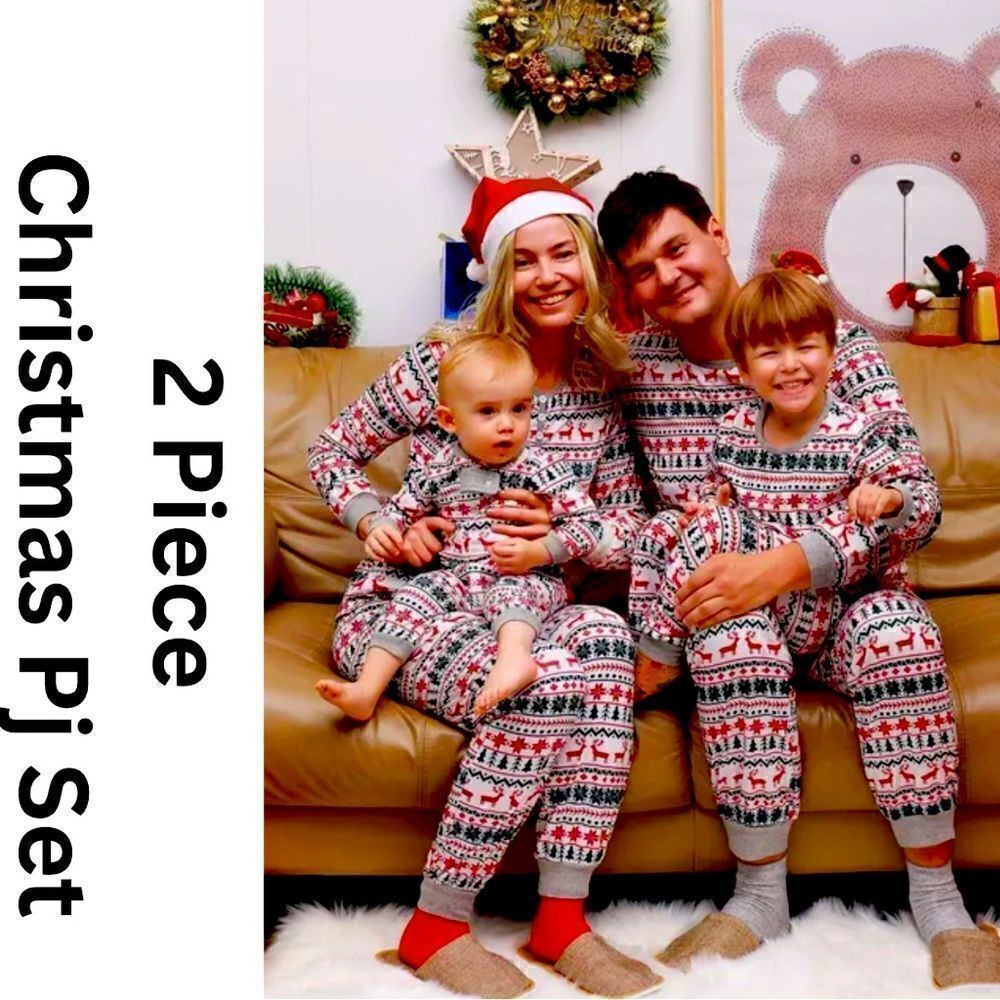 🎄New In Package 2 Piece Christmas PJ Set, Unisex Size Large Unbranded